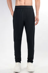Men High-Waist Comfort Stretch Outdoor Running Training Pants
