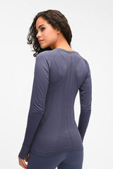 Women'S Yoga Long Sleeved With Thumbhole