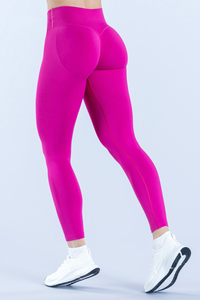 Seamless crossover waistband long pants