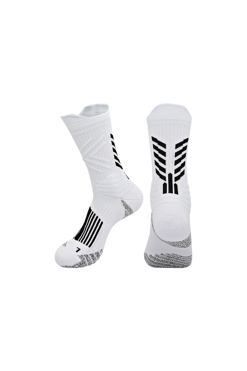 Slip-resistant mid-calf socks.