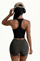Women's quick-drying with chest pads sports suspenders