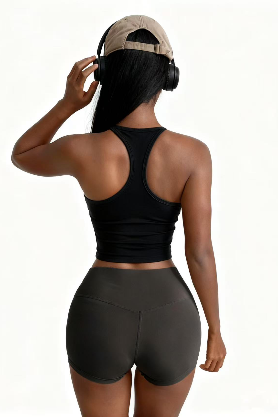 Women's quick-drying with chest pads sports suspenders