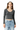 Women's Fall Snowflake U-Neck Slim Fit Long Sleeve Top
