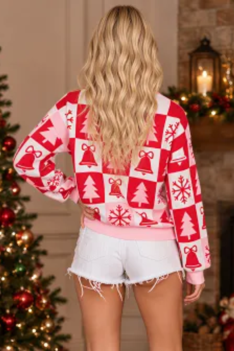 Women's Fall/Winter Christmas Gift Crew Neck Sweater