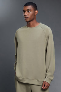 Men Drop Shoulder Loose Fit Comfortable Long Sleeves