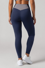 Women's Athletic High Rise Color Block Butt Lifting Leggings