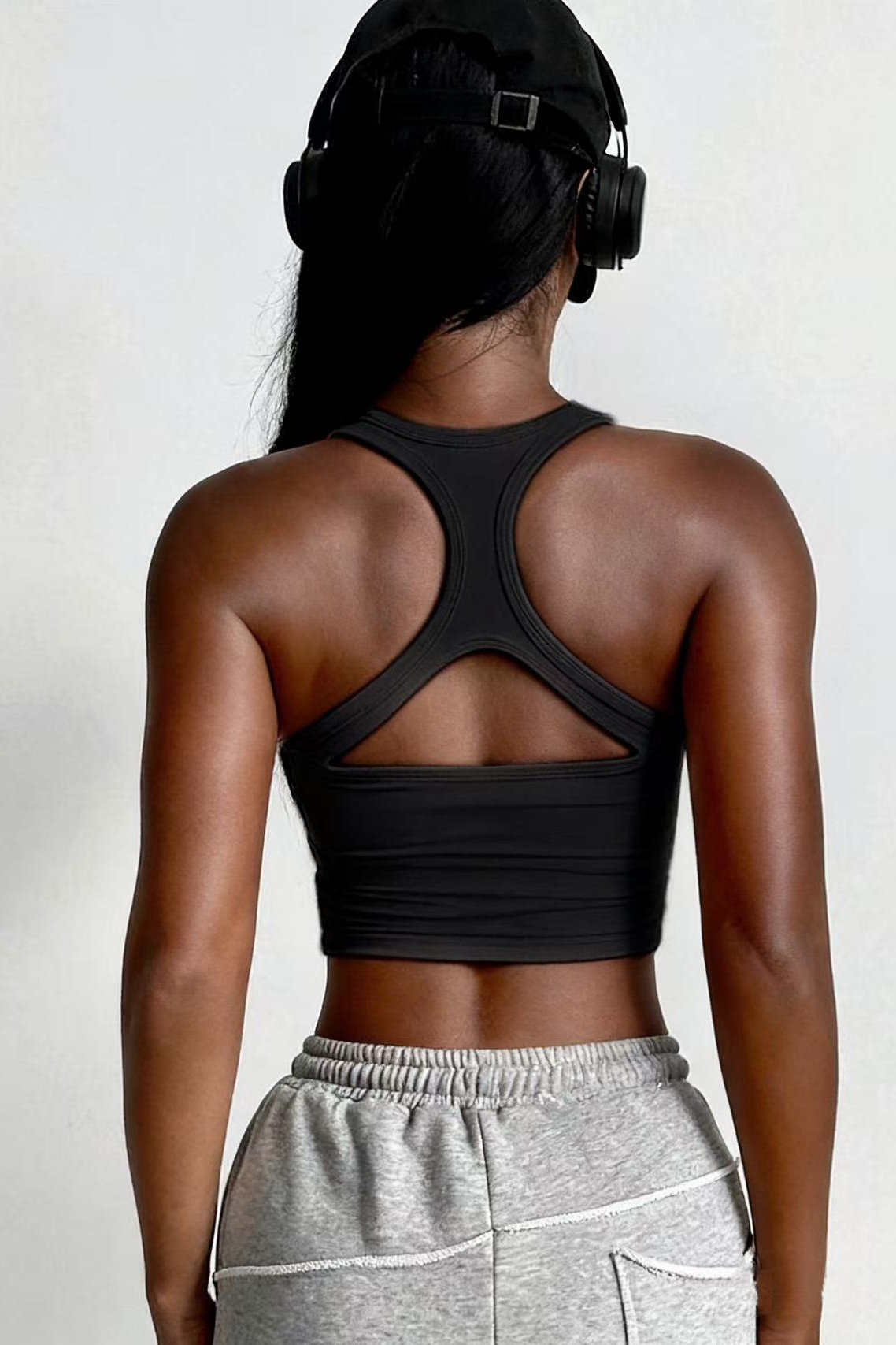 Women's Sleeveless Round Neck Fitness Bra
