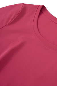 Women Plus-Size Smooth Quick-Dry Sun Protection Loose Fit Training Long Sleeve Top
