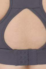 Plus Size Women's Cut-Out Crisscross Back Sports Bra