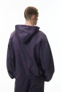 Men's Fall Fleece Drawstring Hem Zipper Pocket Hoodie