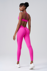 Women’s Pleated Buttocks Lift Sports Leggings
