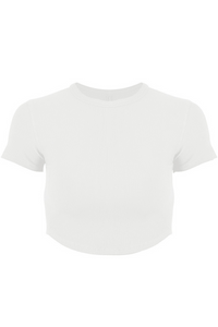 Sleek-Fit Running Crop Tee