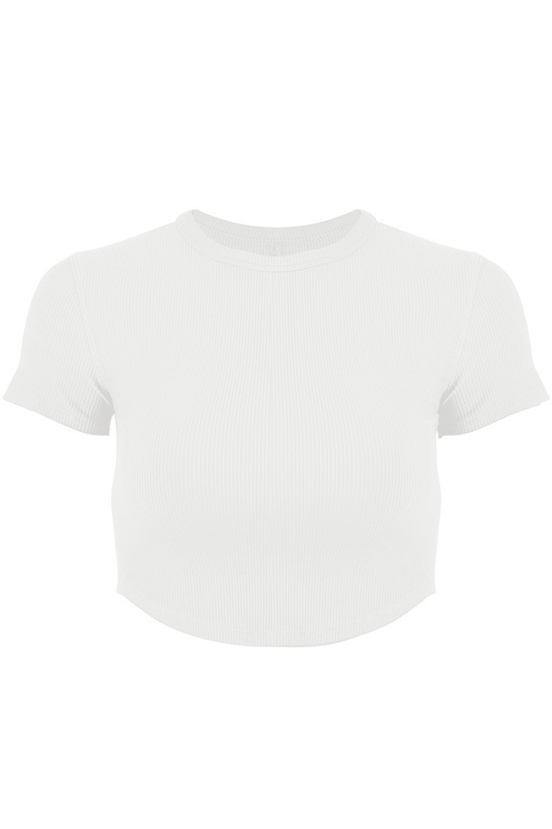 Sleek-Fit Running Crop Tee