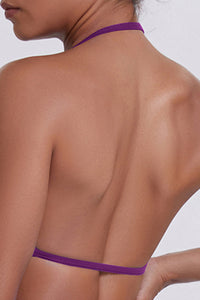 Women Halter Neck Seamless Sports Bra - Breathable Backless Yoga Top