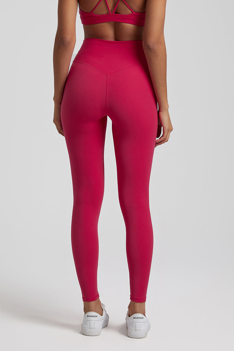 Solid High-Waisted Sports Leggings