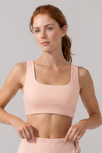 Women's Athletic Cross Tie Back Padded Sports Yoga Bra