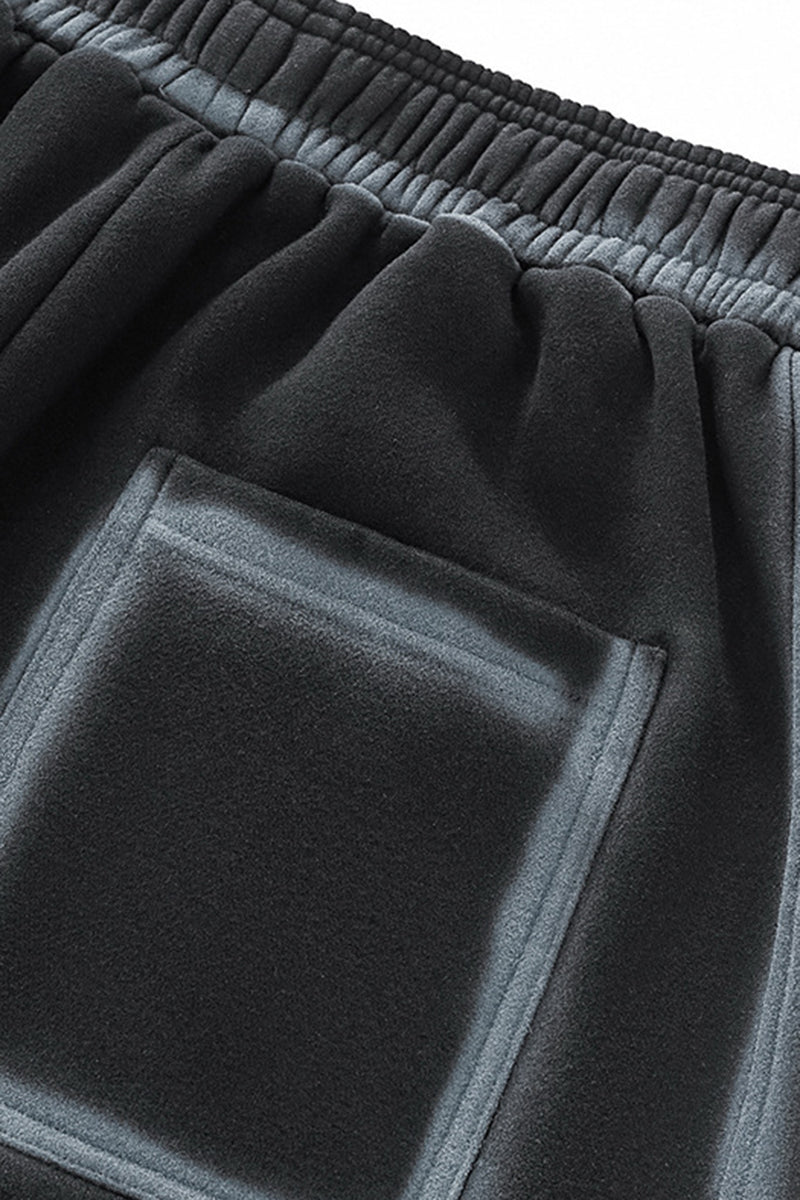 Unisex Retro Fleece Straight-Leg Sweatpants