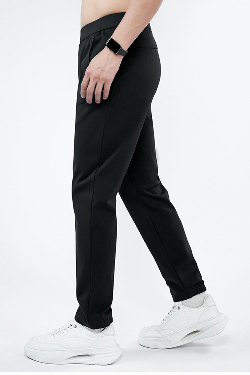Men High-Waist Warm Quick-Dry Outdoor Running Training Pants
