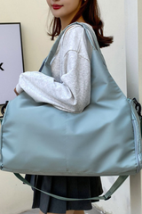 Women's Oxford Fabric Casual Large Shoulder Gym Bag