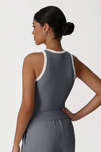 Women Slim Fit Color Block Training Vest