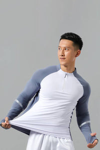 Men Quick-Dry Breathable Training Long Sleeve T-Shirt