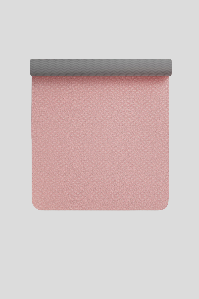 Women's TPE Non Slip Yoga Mat with Strap - Multicolor