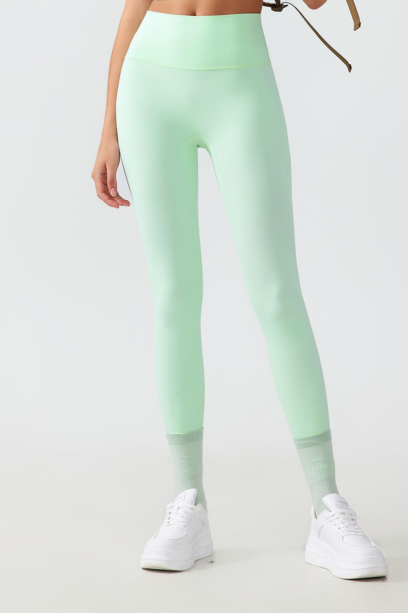 Women Free Size Nude Hip Lifting Shaping Fitness 9/10 Yoga Pants
