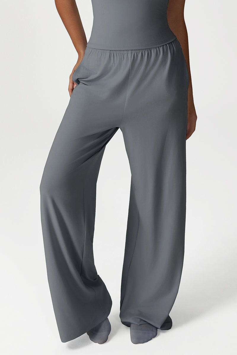 Women High Waist Loose Wide Leg Yoga Pants