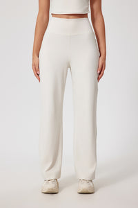 Women'S Straight-Leg High-Rise Yoga Pocket Trousers