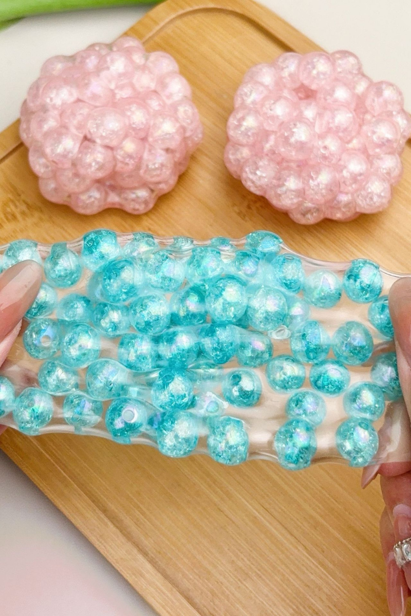 Moldable Pearl Pop Beads Squishy Handmade Ball for Stress Relief
