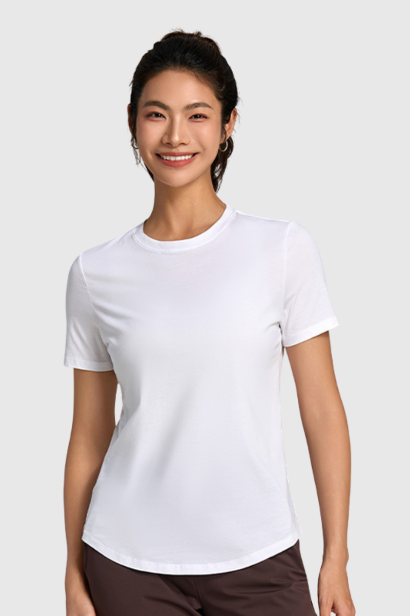 Women's Summer 100% Cotton Lightweight Breathable T-shirt