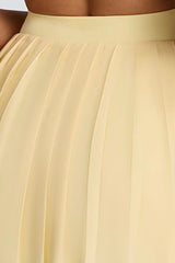 Women's Summer Sports Quick-Dry  Solid Pleated Tennis Dress