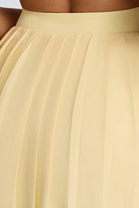 Women's Summer Sports Quick-Dry  Solid Pleated Tennis Dress