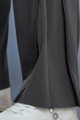 Women Breathable Convertible Hem Workout Jogger Pants