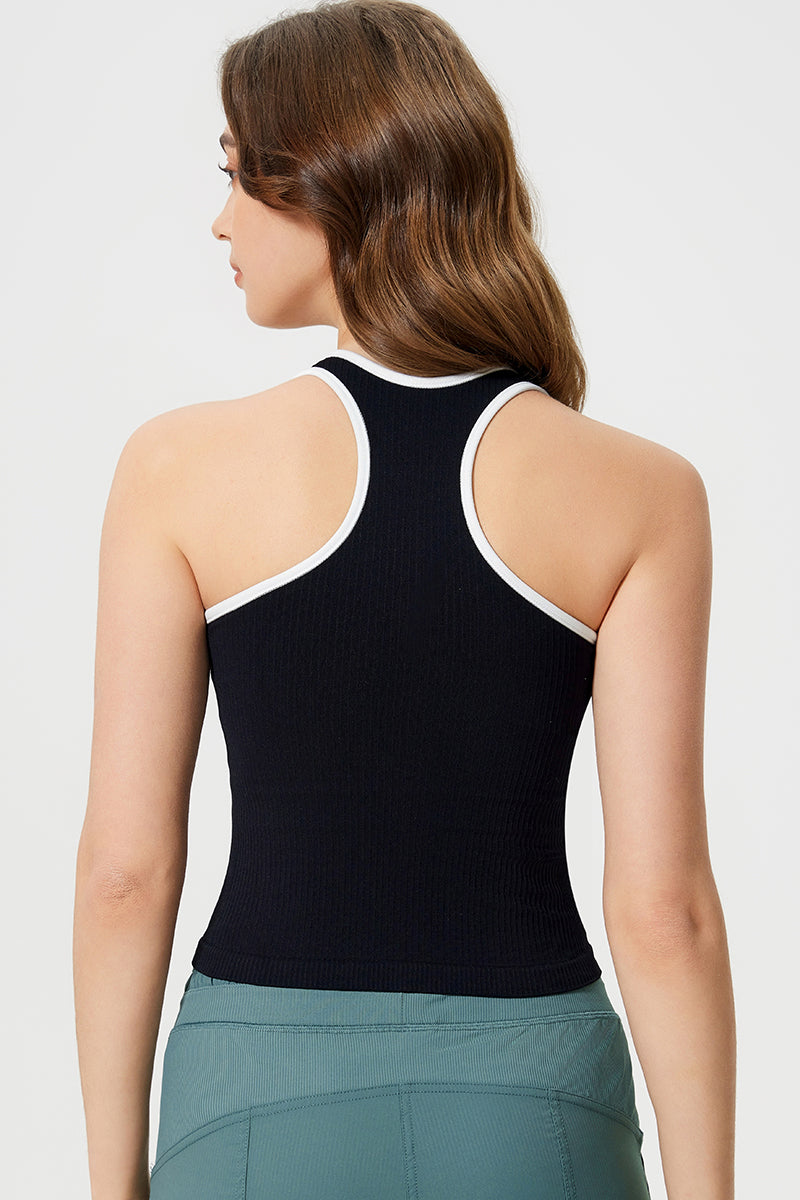 Women Sleeveless With Chest Pad Shock Slim Thin Yoga Fitness Exercise Tank Tops