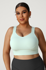 Plus Size Women's Dual-Adjustable Sports Bra