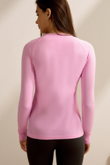 Women Spring Finger Cuffs Quick Dry Long Sleeve Sports Top