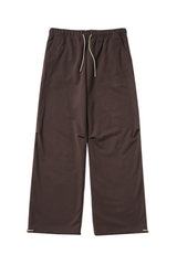 Straight-leg fleece-lined sweatpants.