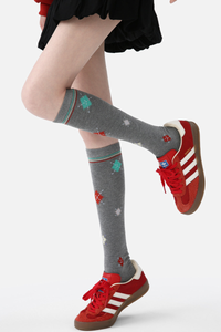 Women's Y2K Preppy Argyle Knee-High Warm Winter Socks