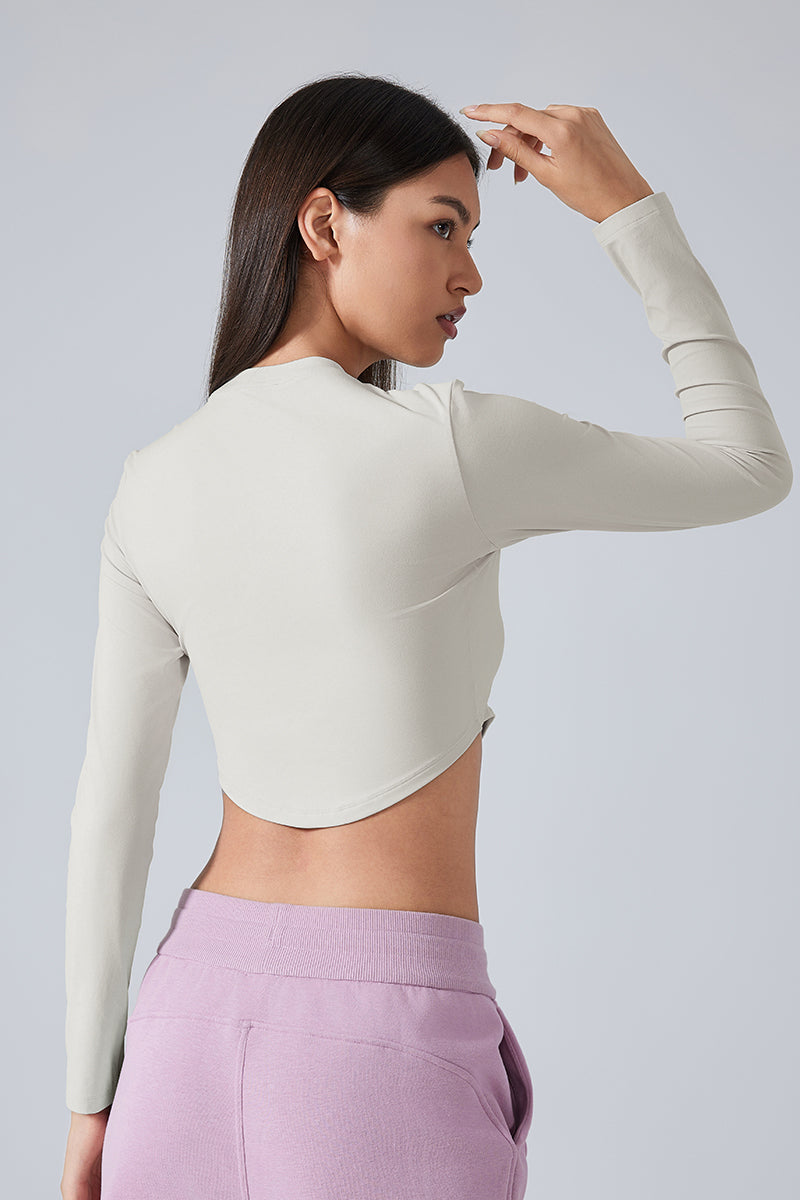 Women'S Sport Fit Longsleeve Crop Top