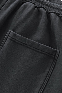 Unisex Washed Cotton Straight-Leg Jogger Pants