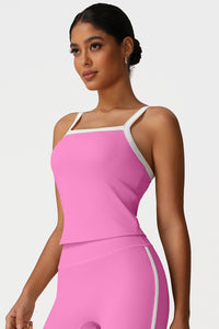 Women Color Block Yoga Sleeveless Tank Tops