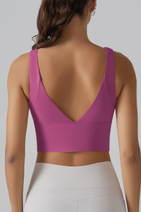 Women's Athletic V-back Wide Straps Bra