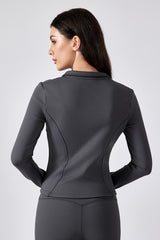 Women Yoga Sport Zipper Jacket