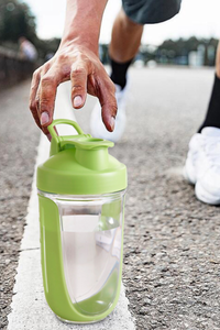 500ml Sports Shaker Bottle With Clear Body & Blender Ball