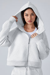 Women'S Loose Yoga Hooded Jacket