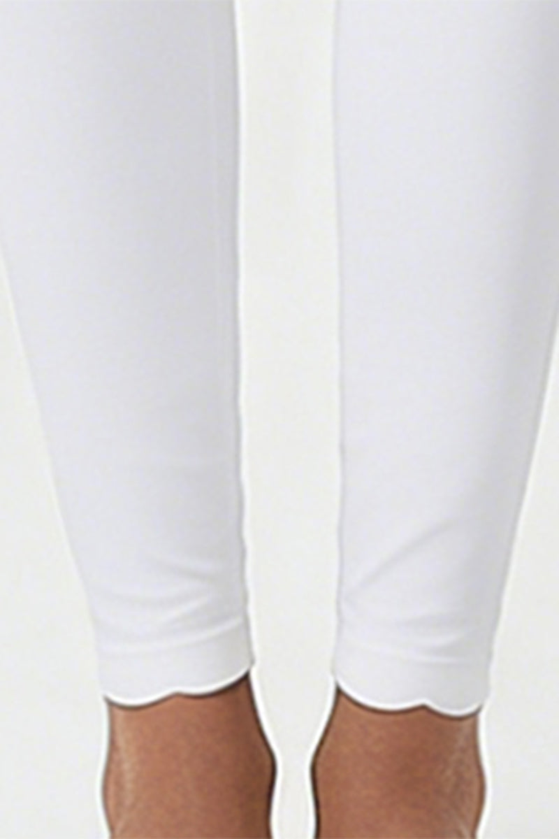 Women's Scalloped Edge Sets:Sports Bra &  High-Waist Legging