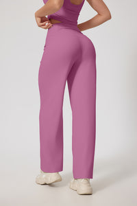 Women'S Straight-Leg High-Rise Yoga Pocket Trousers