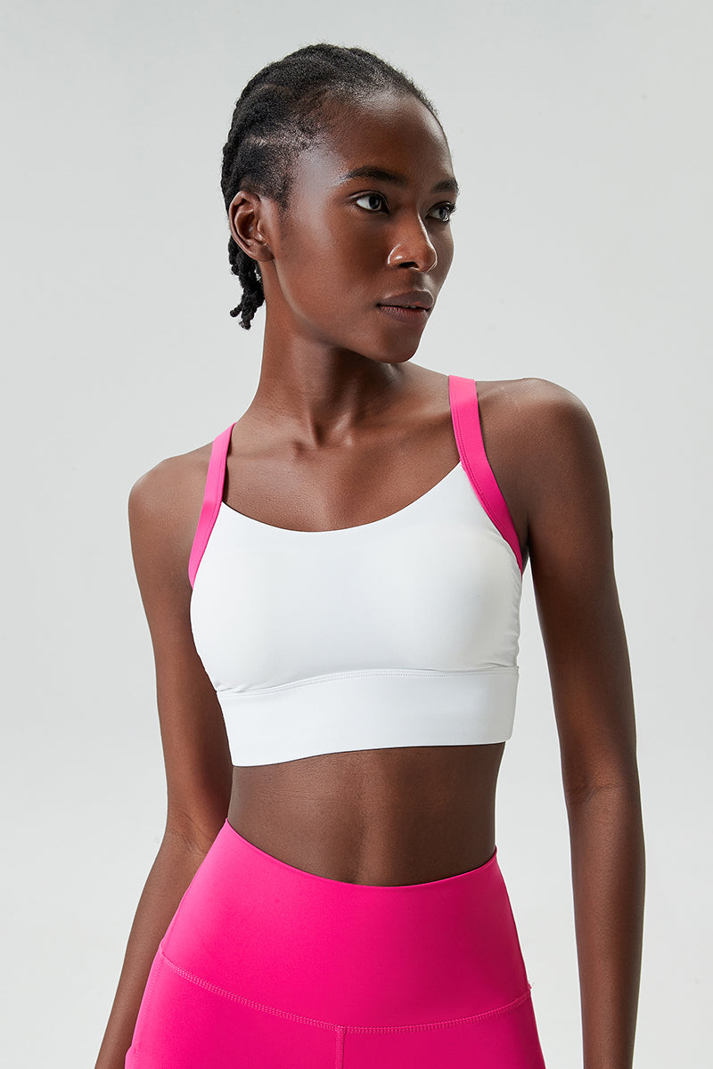 Full coverage with wide straps Sports bra