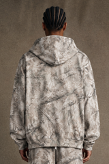 Men's Winter Camo Zip Up Fleece-Lined Hooded Jacket